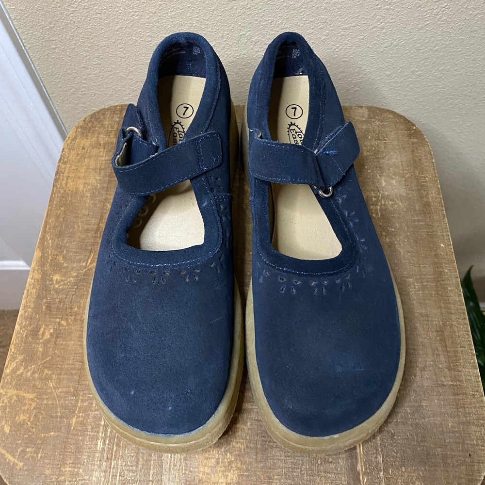 Mary Jane Navy Black Platform Mary Janes